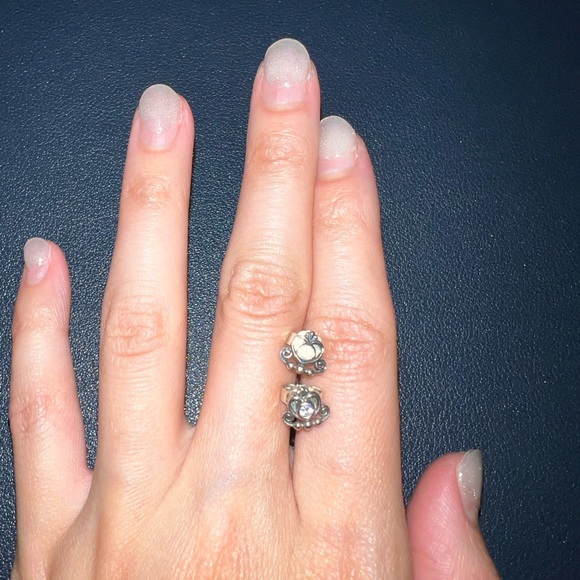 Pandora princess tiara crown studs - Picture 2 of 2